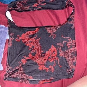 cropped tank top (strap around the neck) from shein